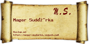 Mager Sudárka névjegykártya
